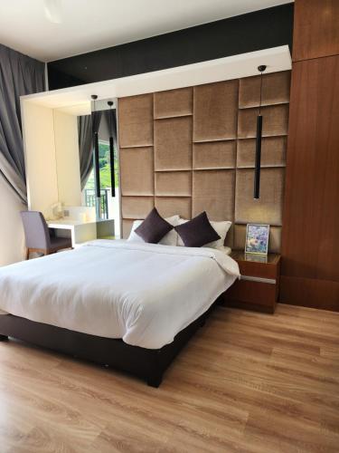 Katil atau katil-katil dalam bilik di Peony Square Residences