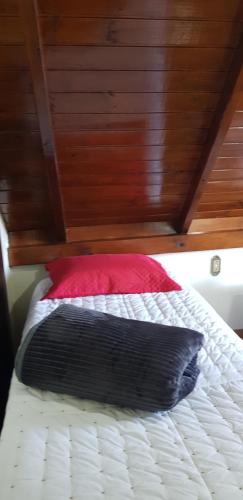 Postel nebo postele na pokoji v ubytování Chalé JS