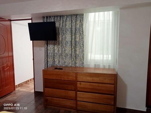 TV a/nebo společenská místnost v ubytování Depamia