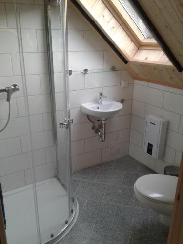 Koupelna v ubytování Ferienwohnung Nicklich