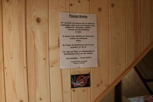 Certifikát, hodnocení, plakát nebo jiný dokument vystavený v ubytování Ferienwohnung Nicklich