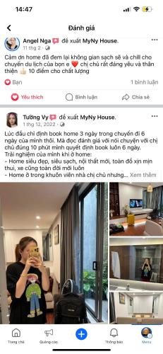 a screenshot of a woman taking a picture of herself at Homestay My Ny Đà Lạt in Khu Chi Lăng