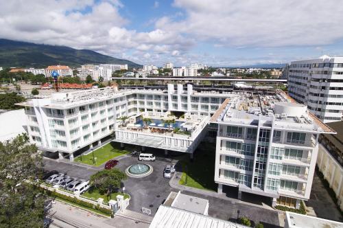 an aerial view of a building in a city at Kantary Hills Hotel, Chiang Mai in Chiang Mai