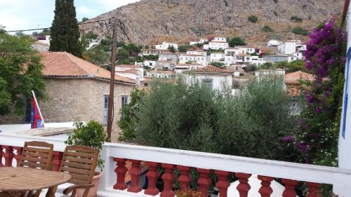 a view from the balcony of a house at Ippokampos in Hydra