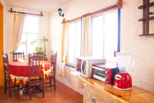 Χώρος καθιστικού στο Hotel La Cabaña