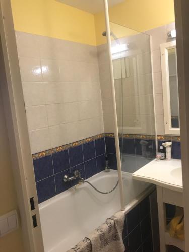 Et badeværelse på Appartement montagne Valmeinier 1800