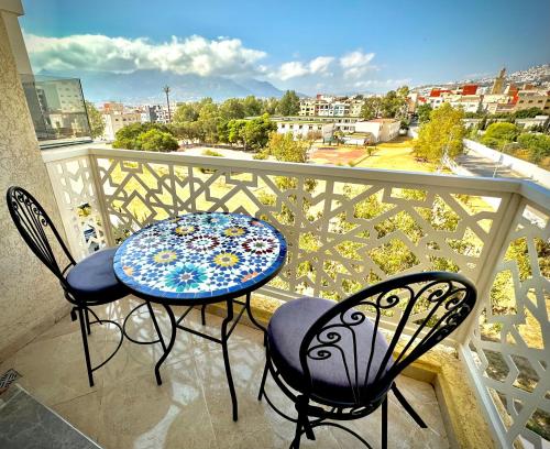 Balkoni atau teres di Wilaya Sunset Luxe, Private Jacuzzi & Hamam, Tetuan