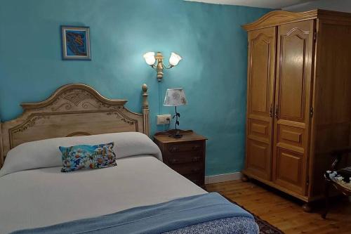 Katil atau katil-katil dalam bilik di Casa rural La Mar de Les Lluces d'Ítaca - Asturias