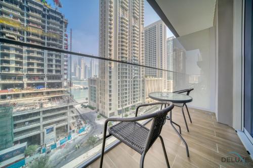 Balkón nebo terasa v ubytování Urban 1BR at Beach Isle Tower 2 Emaar Beachfront Dubai Marina by Deluxe Holiday Homes