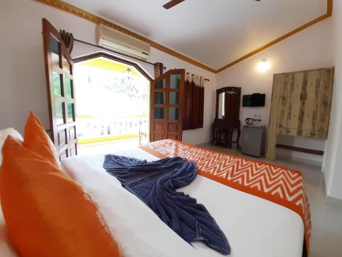 Katil atau katil-katil dalam bilik di Veronica By The Beach Calangute