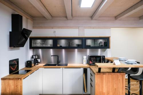 Η κουζίνα ή μικρή κουζίνα στο Gästewohnung Storchennest