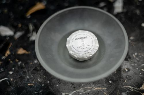 a silver object sitting on top of a table at ForS Resort & Spa in Belgrade