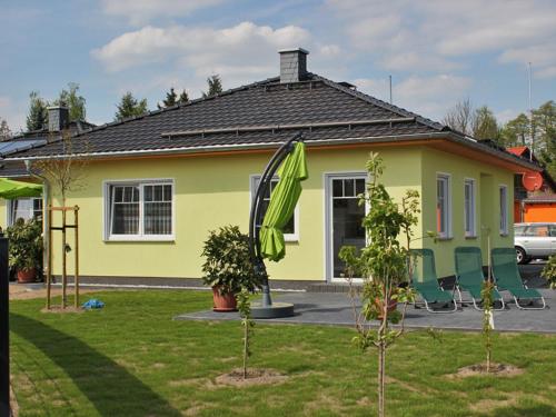 En have udenfor Spreewald Ferienhaus Bludniki