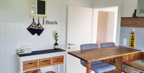Kuchyň nebo kuchyňský kout v ubytování Haus am Bodensee