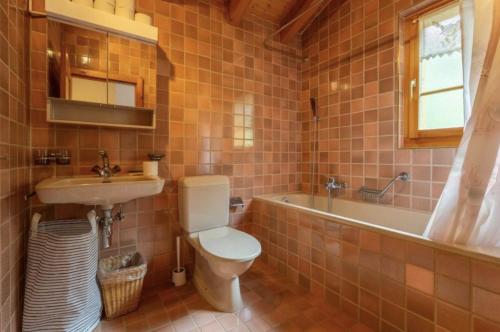 Koupelna v ubytování Magnifique Chalet à Haute-Nendaz