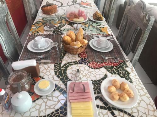 Επιλογές πρωινού για τους επισκέπτες του Apartamento Alto Mucugê