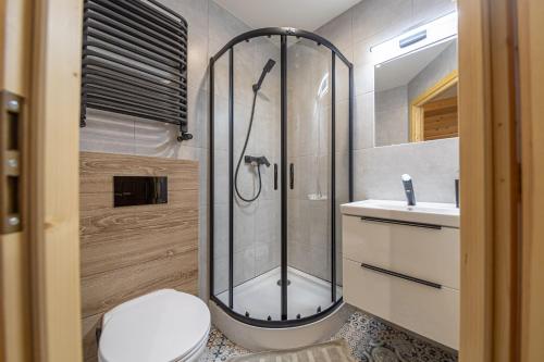 Kúpeľňa v ubytovaní Apartamenty i pokoje gościnne Wajdówka