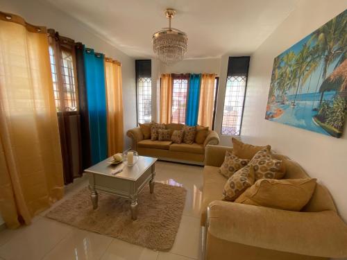 Posezení v ubytování Santiago Center Huge Apartment 2stay rooftop to enjoy the city view 6-3