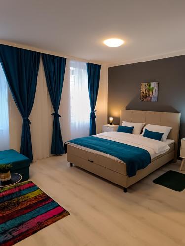 Ένα ή περισσότερα κρεβάτια σε δωμάτιο στο Apartments Ajša