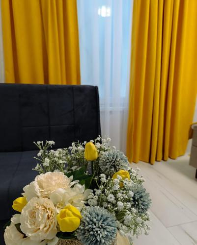Χώρος καθιστικού στο Apartments Ajša