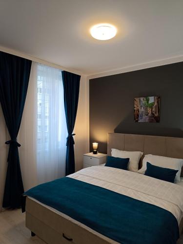 Ένα ή περισσότερα κρεβάτια σε δωμάτιο στο Apartments Ajša