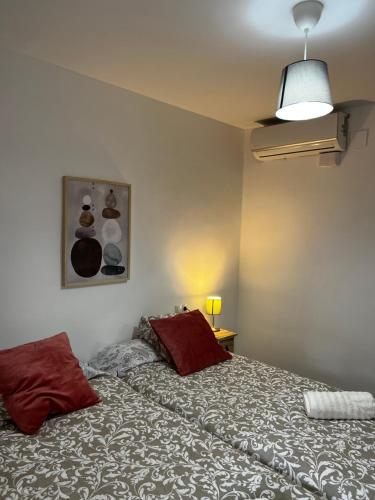 Ліжко або ліжка в номері Apartamento—Centro parking gratis grupos