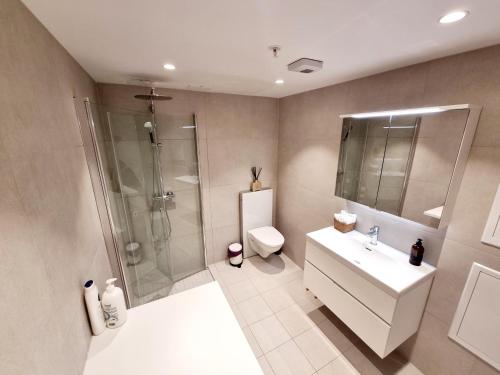 Private room in shared Modern Apartment - Oslo Hideawayにあるバスルーム