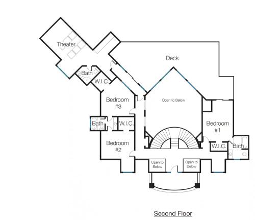 een plattegrond van een huis bij The Brighton Exchange in Brighton