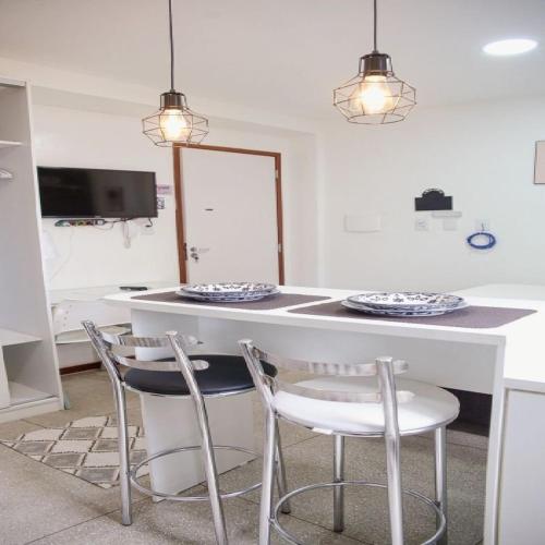 TV a/nebo společenská místnost v ubytování STUDIO 301 | WIFI 600MB | RESIDENCIAL JC, um lugar para ficar.