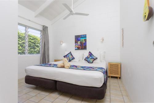 Postel nebo postele na pokoji v ubytování Rarotonga Daydreamer Escape