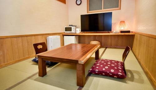 Dapur atau dapur kecil di Kamegawa Onsen HATAGO Yuyu