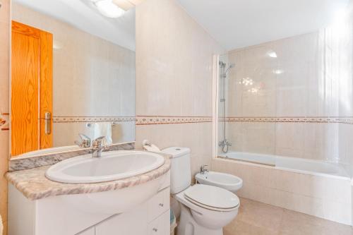 Koupelna v ubytování Apartment in Bolnuevo