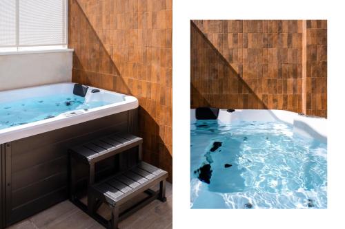Kúpele alebo wellness v ubytovaní Rincones de Lola - Castilla 91 - Shared jacuzzi