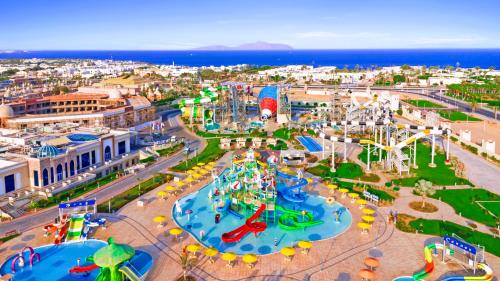 an aerial view of a water park in a city at Pickalbatros Aqua Park Sharm El Sheikh in Sharm El Sheikh