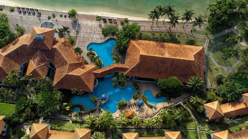 an aerial view of the resort at Nongsa Point Marina in Nongsa