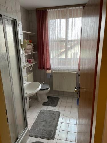 Bilik mandi di Apartment in den Bergen