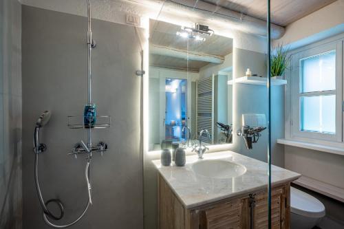 Koupelna v ubytování Rustico-Ferienhaus Dolce Vita