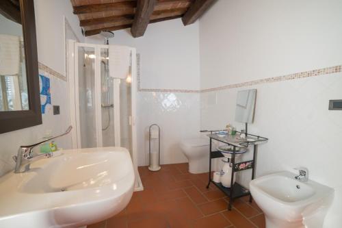 Koupelna v ubytování La Petronilla Appartamenti Montepetriolo