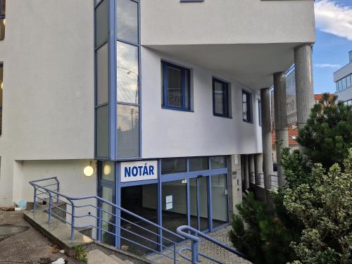 a building with a north sign on the front of it at 7thHeaven centre suite FREE PARKING in the building in Bratislava