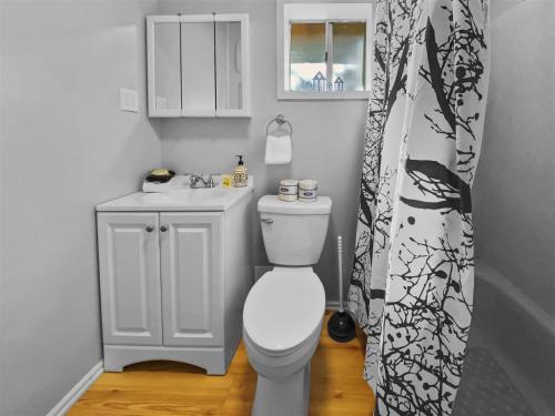 Koupelna v ubytování Totem Pole Lodge