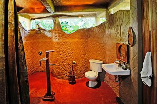 Koupelna v ubytování Finca Kobo