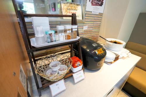 Kaffee-/Teezubehör in der Unterkunft &and COMFY HOTEL Kumamoto Jo View