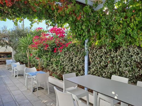 Κήπος έξω από το Stratos Apartments & Studios 