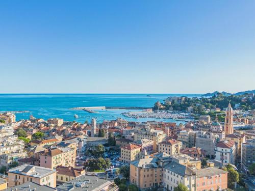 an aerial view of the city of šibenik at Studio Rosso by Interhome in Rapallo