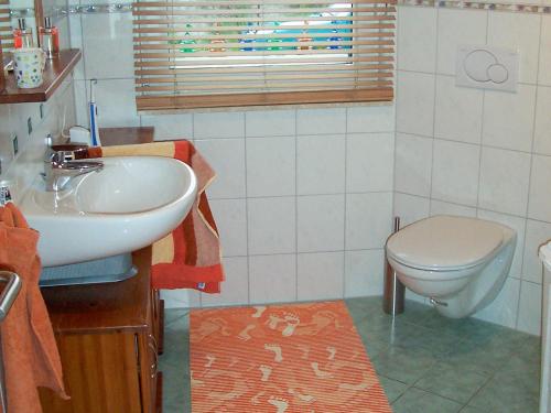 Bathroom sa Ferienwohnung im Ostseeblick