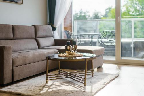 Et opholdsområde på Apartament Green Onyx przy plaży - Darmowy Parking