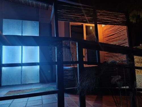 a view of a room with a window and a building at Amonitas Glamping Deluxe in Tinjacá