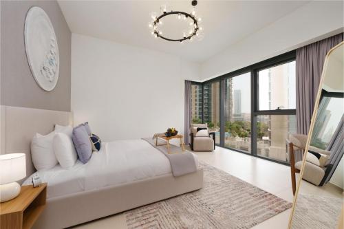 Posezení v ubytování Maison Privee - Luxury 2Bedroom with Burj Khalifa & Fountain Views