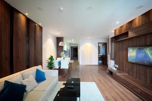 Posezení v ubytování 9Trip Stay in Dalat Center Residence - 4 Star Service Apartment