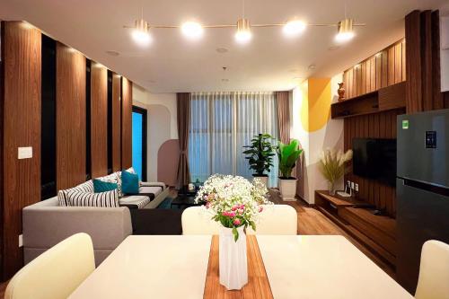 Posezení v ubytování 9Trip Stay in Dalat Center Residence - 4 Star Service Apartment